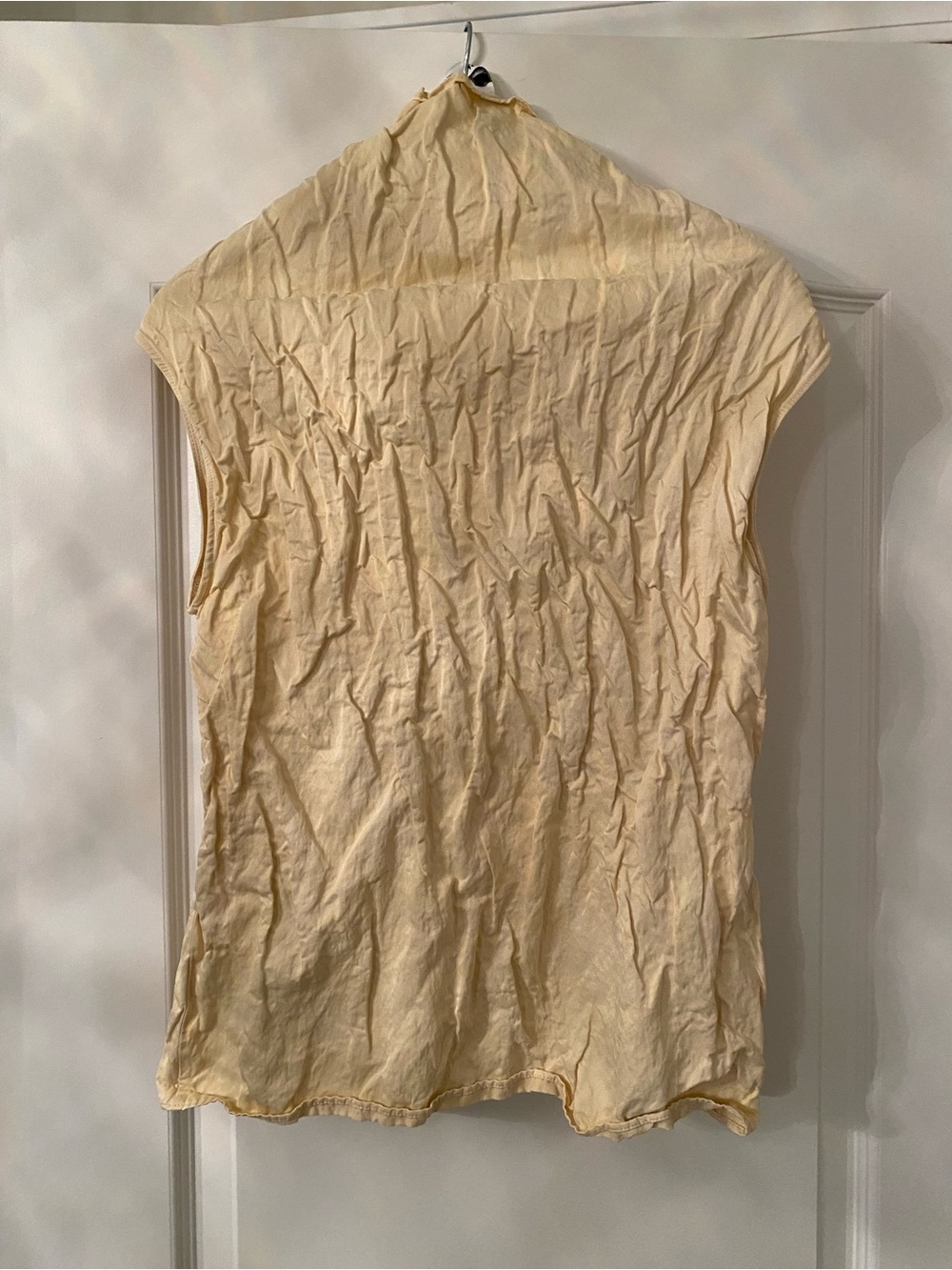Zara Pale Yellow Sleeveless Top